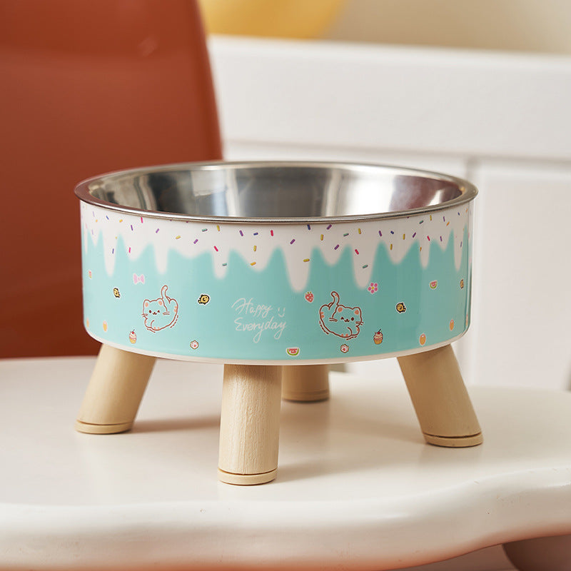 Anti-Overturn High-Foot Pet Bowl