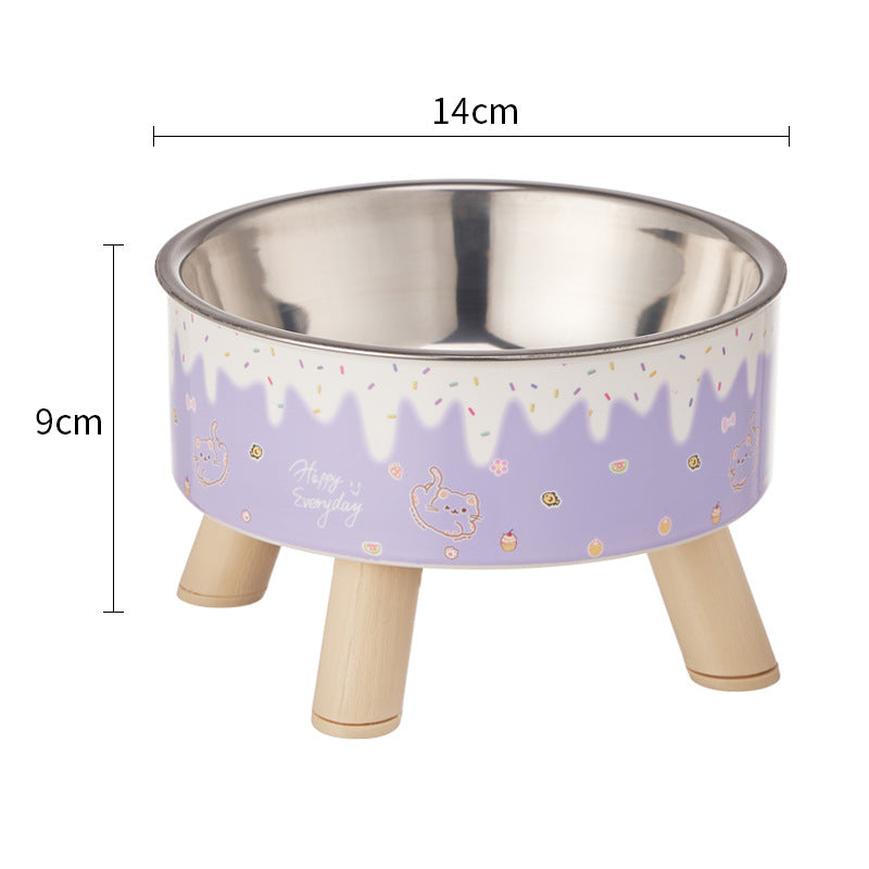 Anti-Overturn High-Foot Pet Bowl