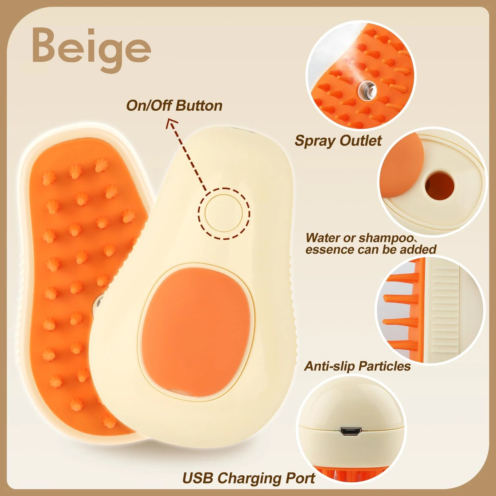 Steam Grooming Brush