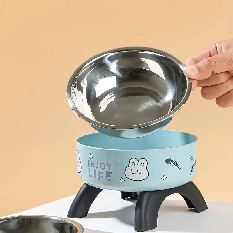 Anti-Tip Elevated Pet Bowl