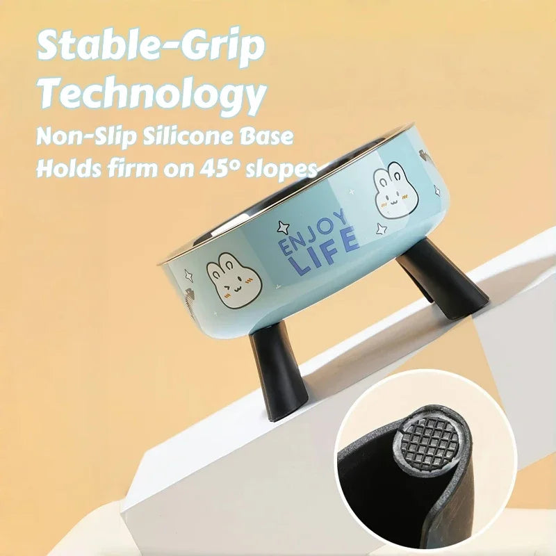 Anti-Tip Elevated Pet Bowl