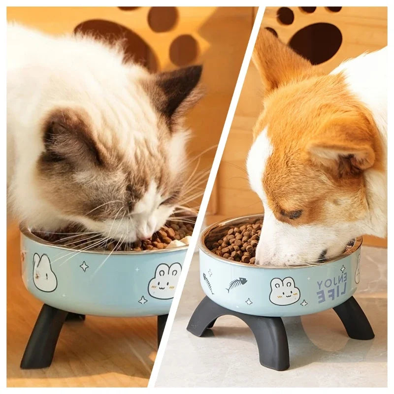 Anti-Tip Elevated Pet Bowl