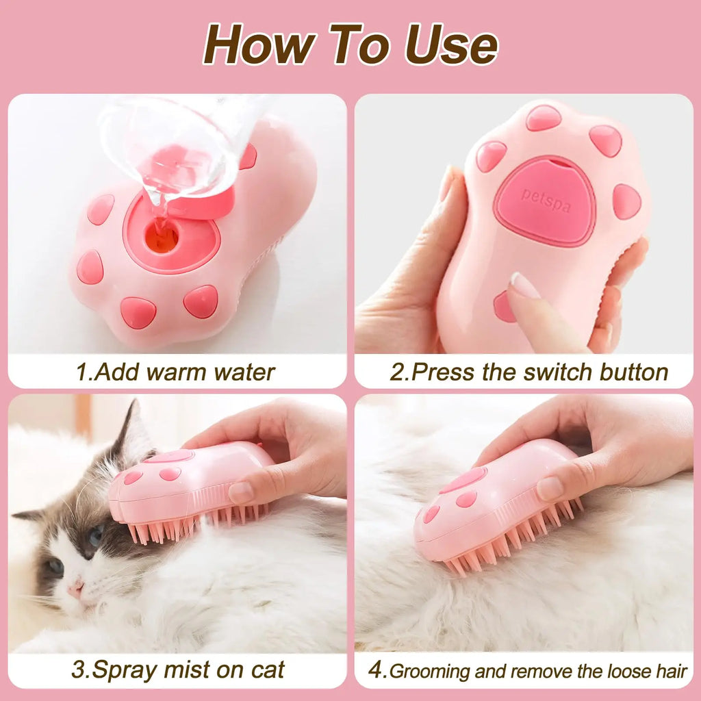Steam Grooming Brush