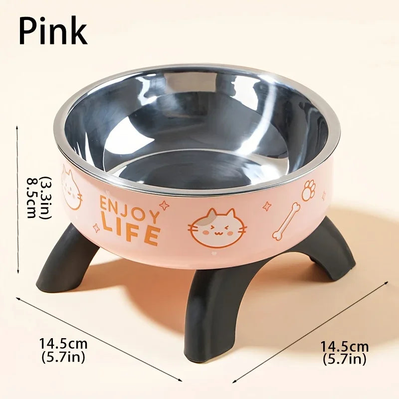 Anti-Tip Elevated Pet Bowl